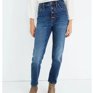 Madewell The Perfect Vintage Jean in Barnsdale Wash: Button-Front Edition